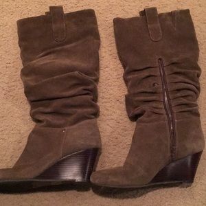 Arturochiang Brown woman’s wedge heel boots